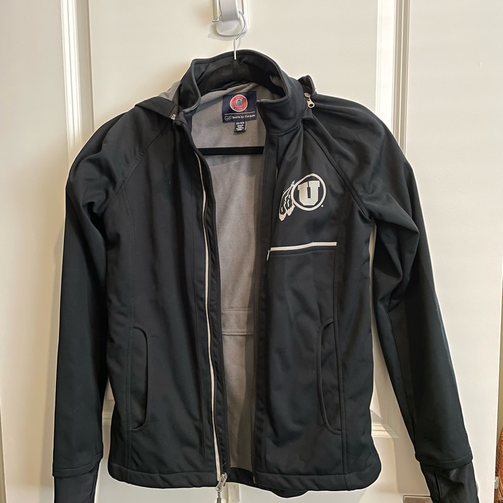 Utah Utes (University of Utah) Black Softshell Jacket